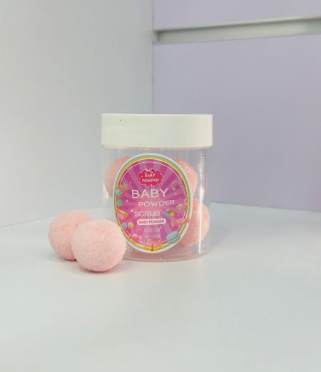 كرات تقشير للجسم من Baby powder برائحة بودرة الاطفال