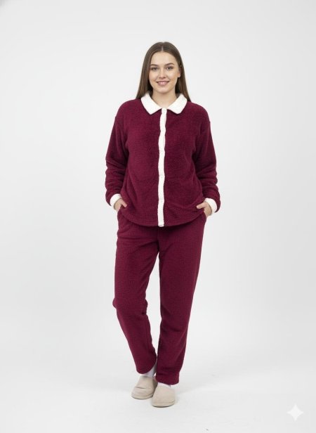 بجامة فرو قطعتين