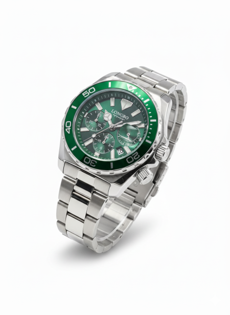 ساعة يد رجالية + علبة مع الساعة