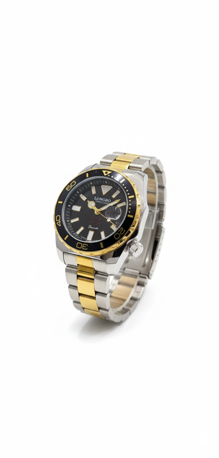 ساعة يد رجالية + علبة مع الساعة