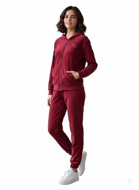 بجامة مخمل قطعتين