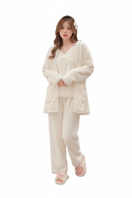 بجامة فرو ٣ قطع