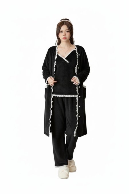 بجامة فرو ٣ قطع